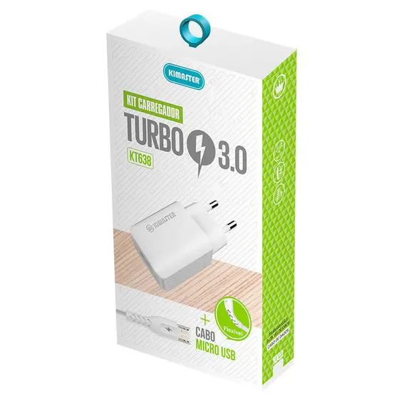 Kit cabo e carregar Kimaster V8