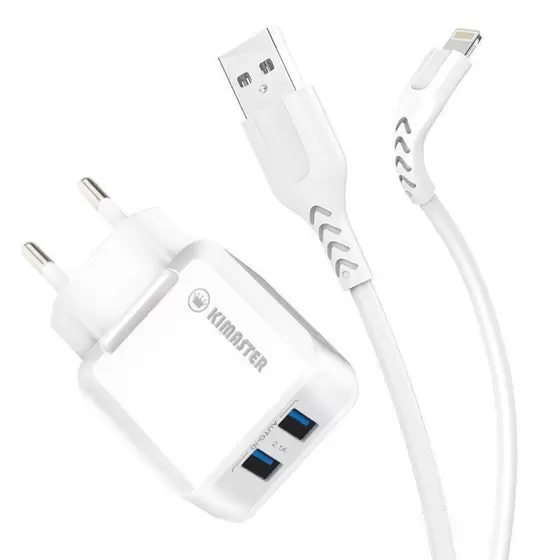Kit Cabo Carregador Kimaster lightning para iPhone